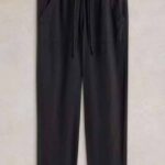 White Stuff Elle Linen Blend Trouser Black - La Vie en Rose Damesmode