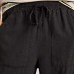 White Stuff Elle Linen Blend Trouser Black - La Vie en Rose Damesmode