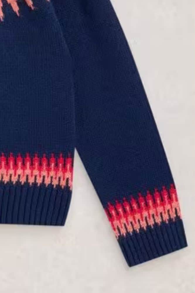 White Stuff Fiona Fair Isle Jumper Navy Multi - La Vie en Rose Damesmode