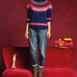 White Stuff Fiona Fair Isle Jumper Navy Multi - La Vie en Rose Damesmode