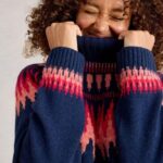 White Stuff Fiona Fair Isle Jumper Navy Multi - La Vie en Rose Damesmode