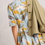 White Stuff Hazel Bias Cut Dress Blue Multi - La Vie en Rose Damesmode