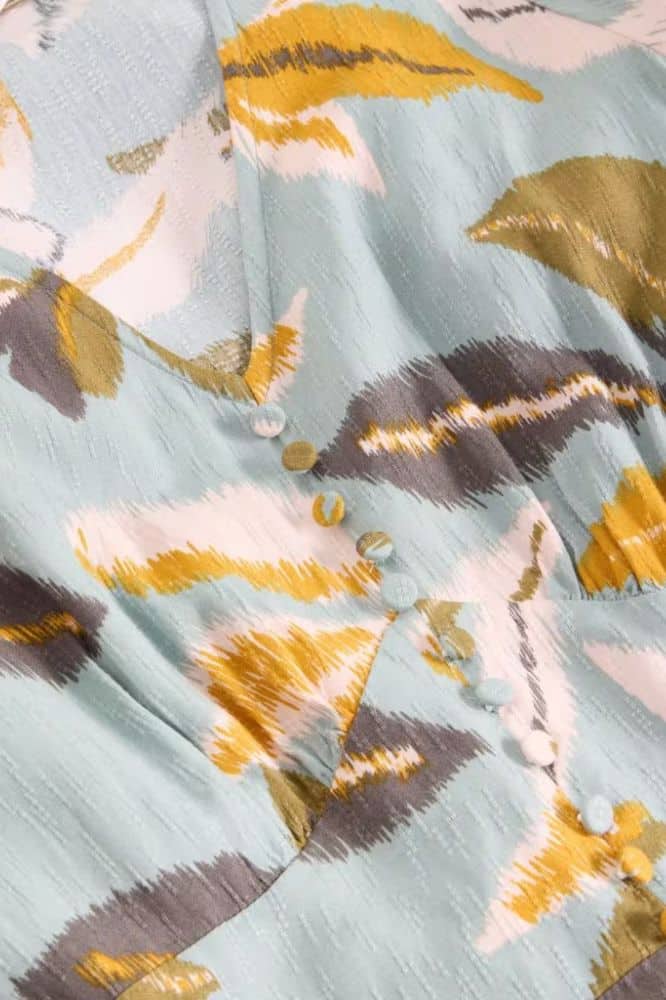 White Stuff Hazel Bias Cut Dress Blue Multi - La Vie en Rose Damesmode