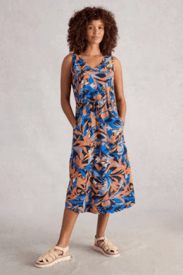 White Stuff Heidi Dress Navy Print - La Vie en Rose Damesmode