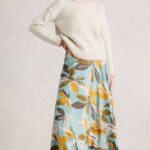 White Stuff Hope Bias Cut Maxi Skirt Blue Multi - La Vie en Rose Damesmode