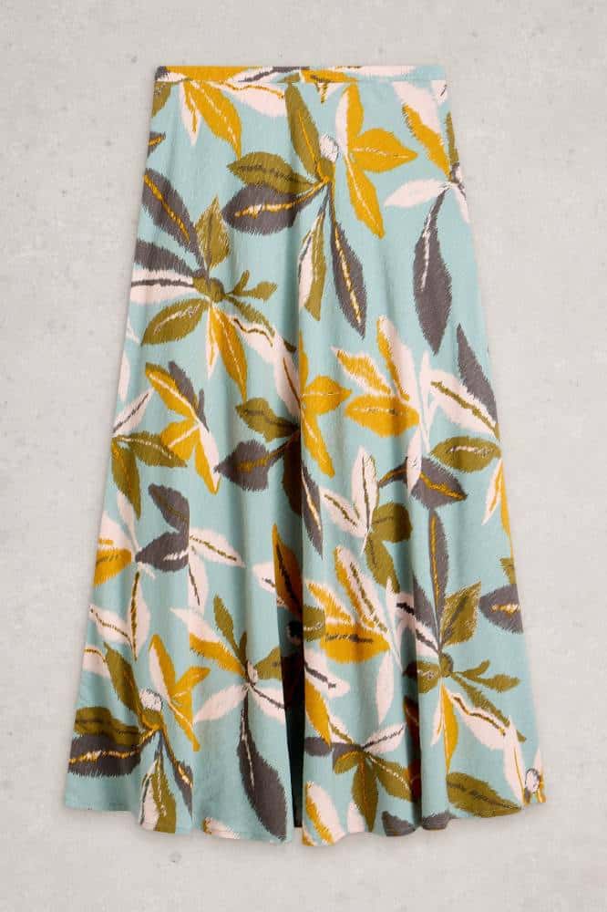 White Stuff Hope Bias Cut Maxi Skirt Blue Multi - La Vie en Rose Damesmode