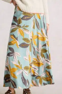 White Stuff Hope Bias Cut Maxi Skirt Blue Multi - La Vie en Rose Damesmode