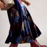 White Stuff Hope Bias Velvet Skirt - La Vie en Rose Damesmode