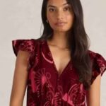 White Stuff Lorna Linen Blend Maxi Dress Red Multi - La Vie en Rose Damesmode