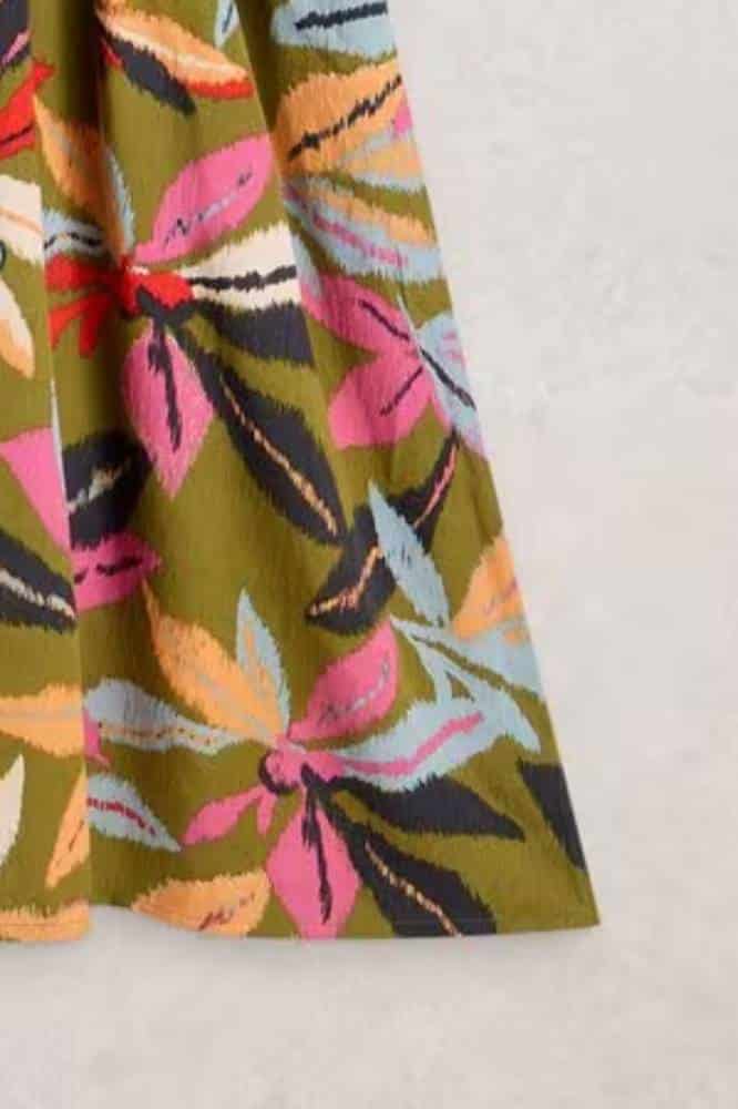 White Stuff Lucy Midi Dress Green Multi - La Vie en Rose Damesmode