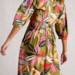 White Stuff Lucy Midi Dress Green Multi - La Vie en Rose Damesmode