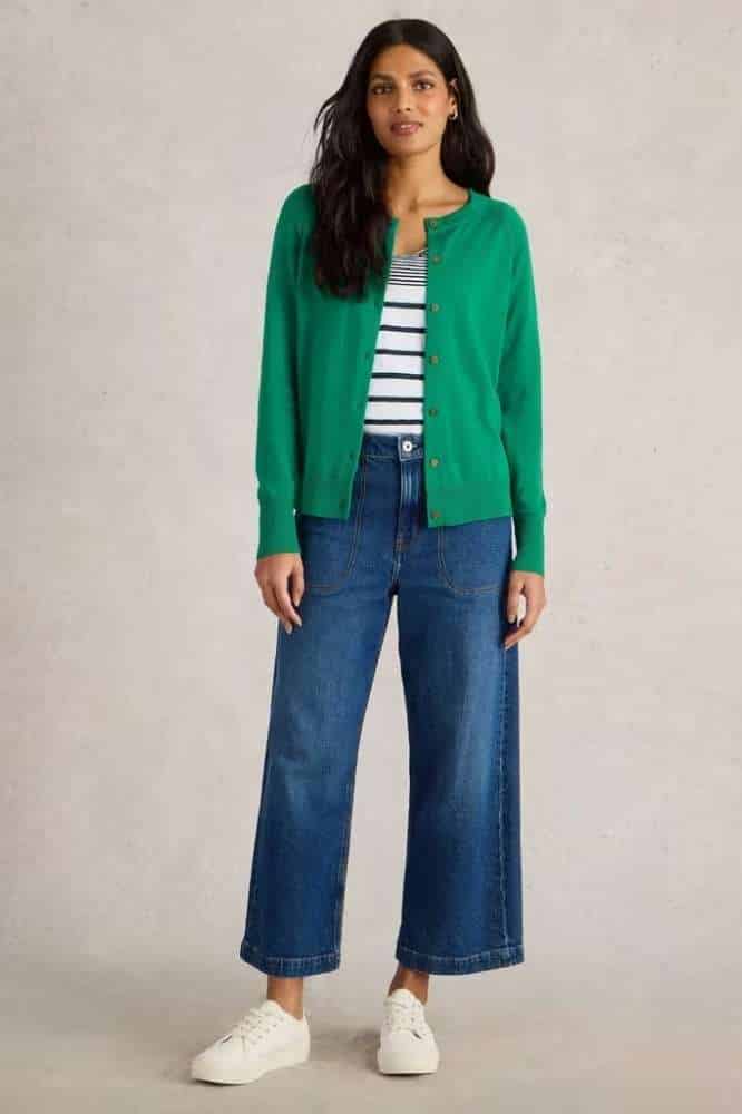 White Stuff Lulu Cardi Bright Green - La Vie en Rose Damesmode