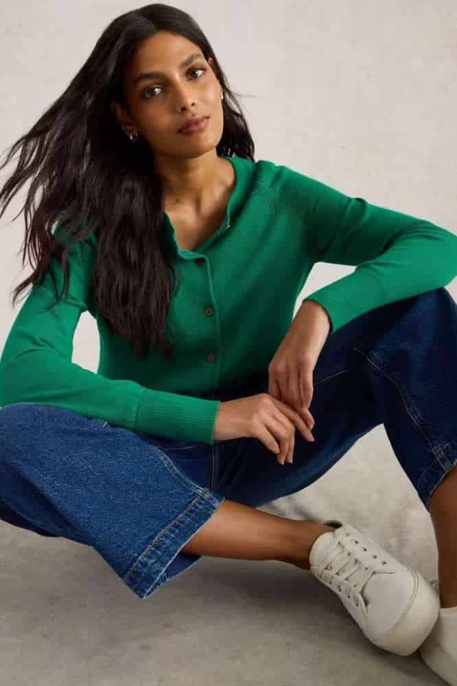 White Stuff Lulu Cardi Bright Green - La Vie en Rose Damesmode