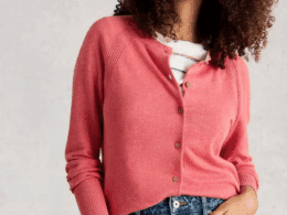 White Stuff Lulu Cardi Mid Pink- La Vie en Rose Damesmode