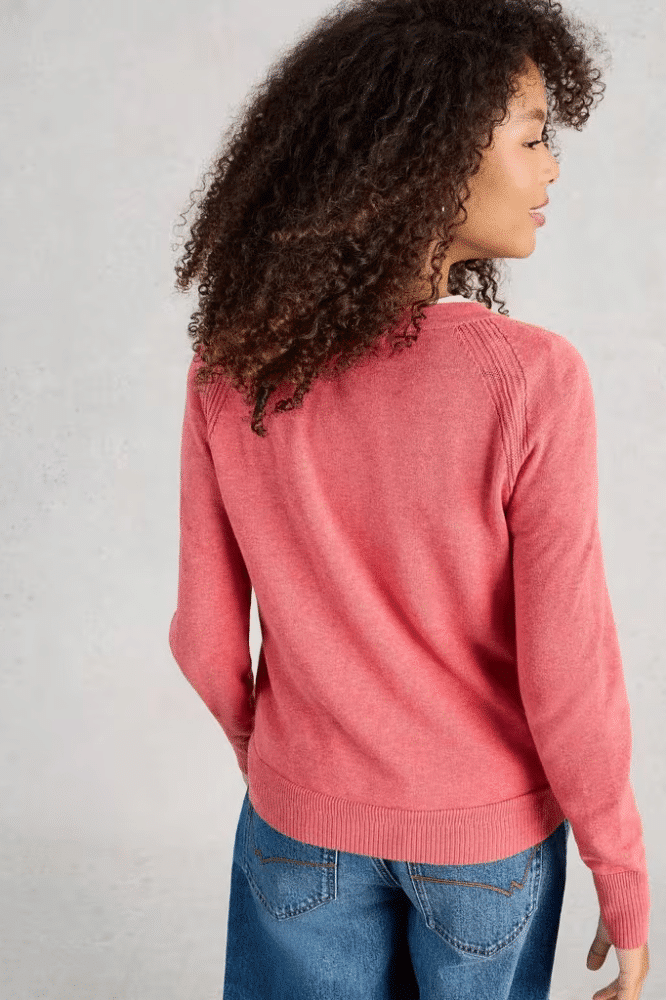 White Stuff Lulu Cardi Mid Pink- La Vie en Rose Damesmode
