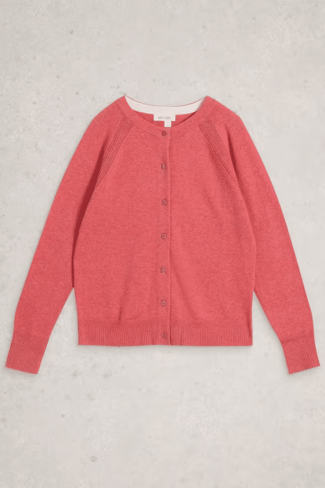 White Stuff Lulu Cardi Mid Pink- La Vie en Rose Damesmode