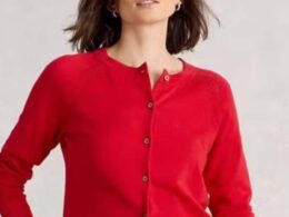 White Stuff Lulu Cardi Mid Red - La Vie en Rose Damesmode