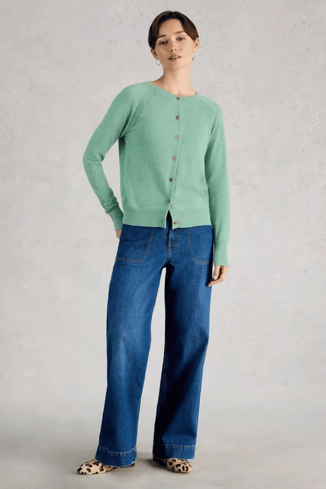 White Stuff Lulu Cardi Mid Teal - La Vie en Rose Damesmode