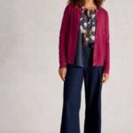 White Stuff Lulu Cardigan Dark Plum - La Vie en Rose Damesmode
