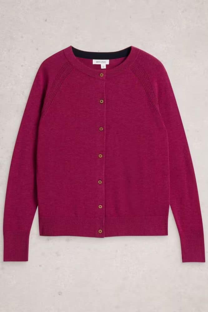 White Stuff Lulu Cardigan Dark Plum - La Vie en Rose Damesmode