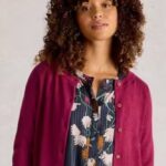 White Stuff Lulu Cardigan Dark Plum - La Vie en Rose Damesmode