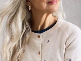 White Stuff Lulu Embroidered Cardi Ivory Multi