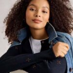 White Stuff Lulu Embroidered Cardi Navy Multi - La Vie en Rose Damesmode