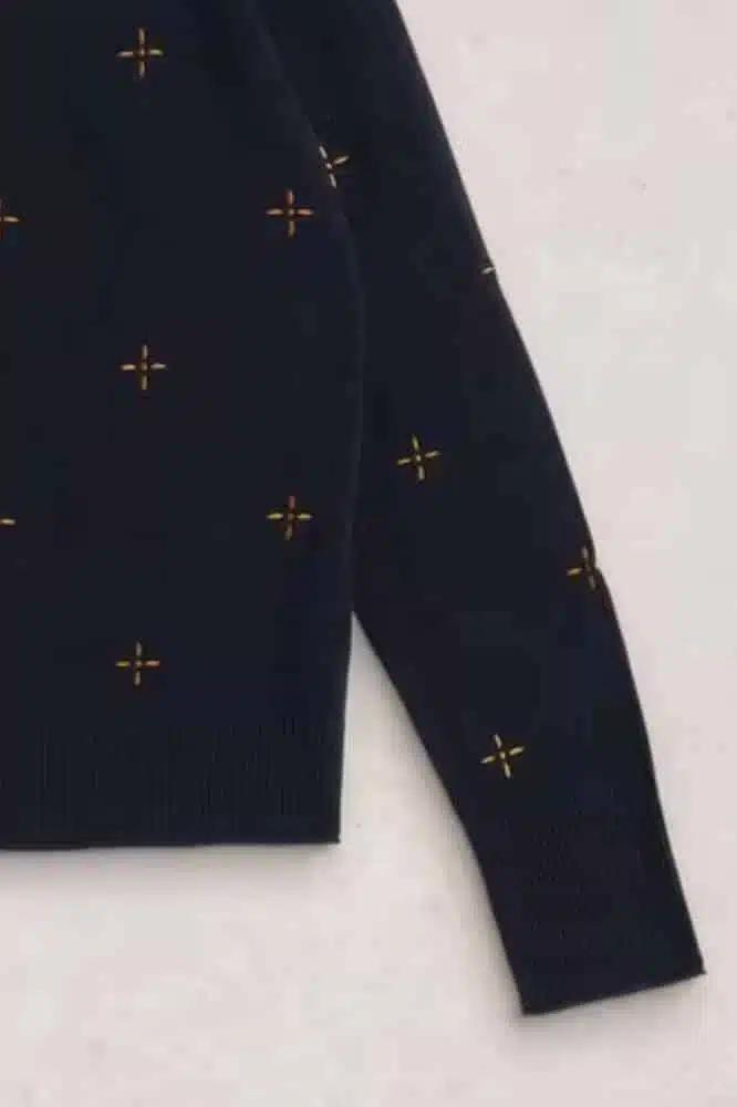 White Stuff Lulu Embroidered Cardi Navy Multi - La Vie en Rose Damesmode