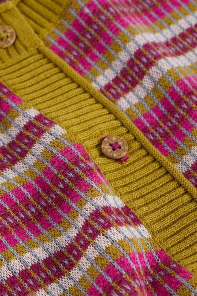 White Stuff Lulu Pattern Cardi Pink Multi - La Vie en Rose Damesmode