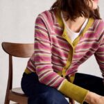 White Stuff Lulu Pattern Cardi Pink Multi - La Vie en Rose Damesmode