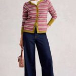 White Stuff Lulu Pattern Cardi Pink Multi - La Vie en Rose Damesmode