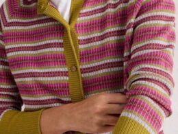 White Stuff Lulu Pattern Cardi Pink Multi - La Vie en Rose Damesmode