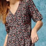 White Stuff Megan Jersey Dress Green Multi - La Vie en Rose Damesmode (1)