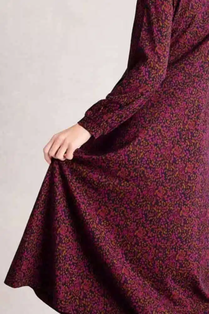 White Stuff Megan Jersey dress Pink Multi - La Vie en Rose Damesmode