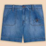 White Stuff Mollie Combat Denim Shorts Mid Denim - La Vie en Rose Damesmode