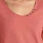 White Stuff Nadia Short Sleeve Tee Mid Coral - La Vie en Rose Damesmode