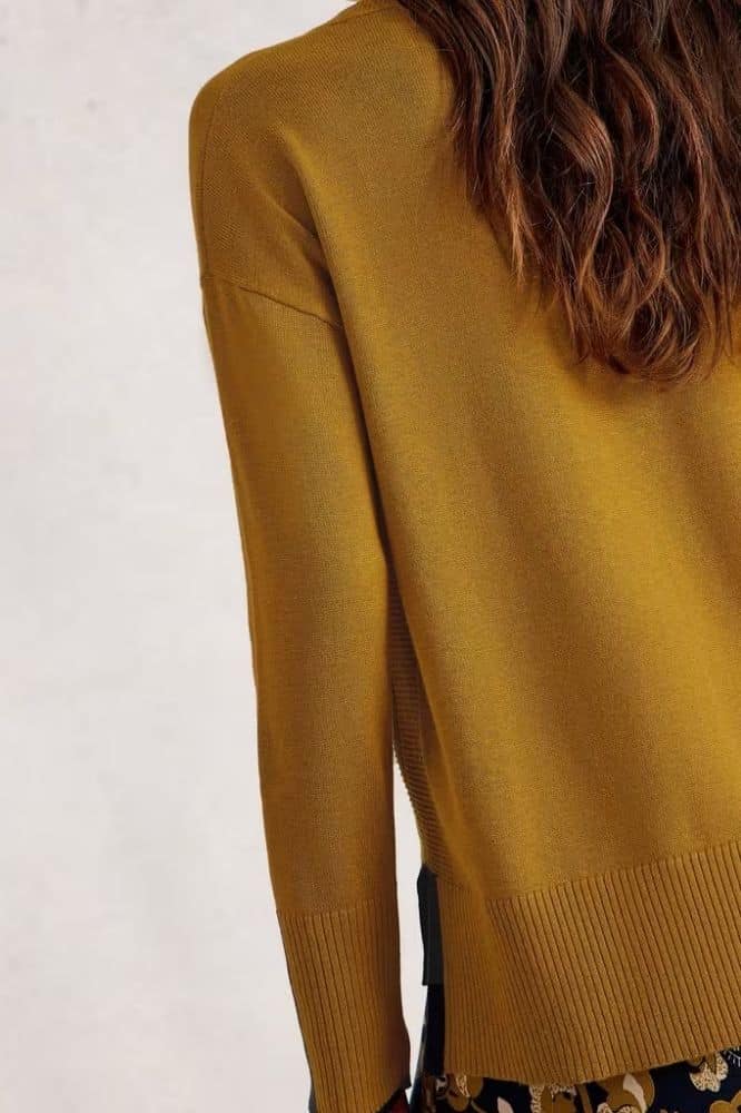 White Stuff Olive Jumper Dark Chartreuse - La Vie en Rose Damesmode