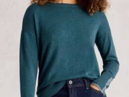 White Stuff Olive Jumper Mid Blue - La Vie en Rose Damesmode
