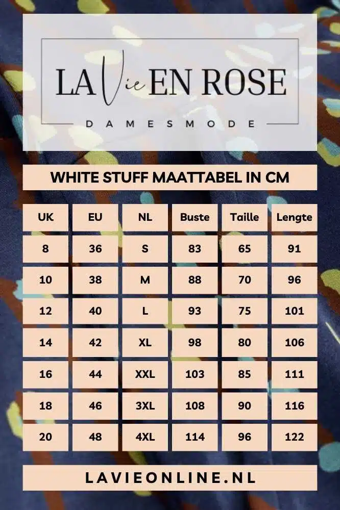 White Stuff Olivia Jersey Dress Navy Print - La Vie en Rose Damesmode (1)