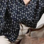 White Stuff Rae Organic Cotton Top Nay Print- La Vie en Rose Damesmode