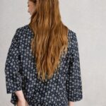 White Stuff Rae Organic Cotton Top Nay Print- La Vie en Rose Damesmode