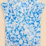 White Stuff Rae Organic Cotton Vest Blue Multi - La Vie en Rose Damesmode