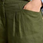 White Stuff Rowena Linen Trouser Dark Green - La Vie en Rose Damesmode