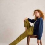 White Stuff Rowena Linen Trouser Khaki Green - La Vie en Rose Damesmode