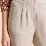 White Stuff Rowena Linen Trouser Light Nat - La Vie en Rose Damesmode