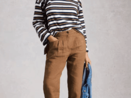 White Stuff Rowena Linen Trouser Mid Tan