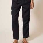 White Stuff Rowena Linen Trouser Pure Black - La Vie en Rose (1)