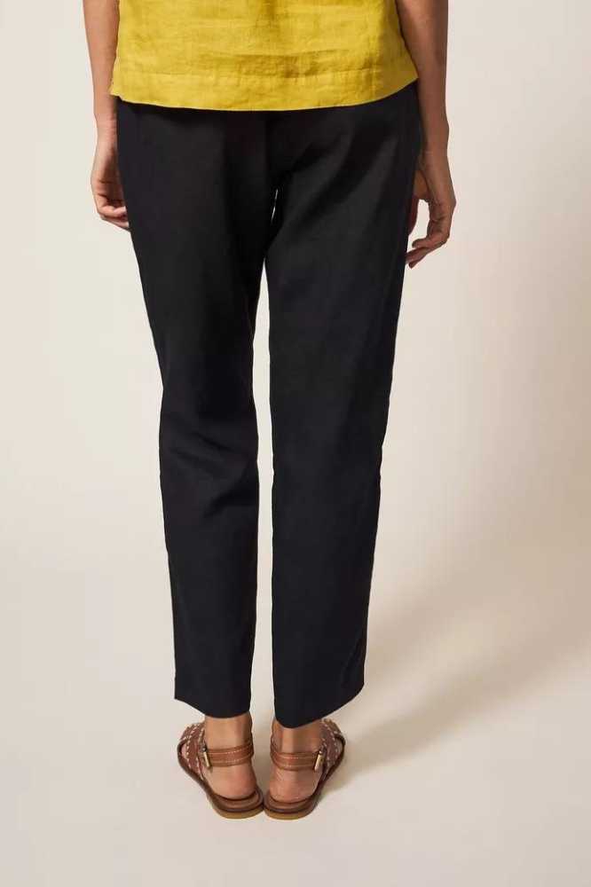 White Stuff Rowena Linen Trouser Pure Black - La Vie en Rose (1)