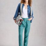 White Stuff Rowena Trousers Mid Teal