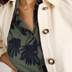 White Stuff Rua Jersey Shirt Dress Green Print - La Vie en Rose Damesmode